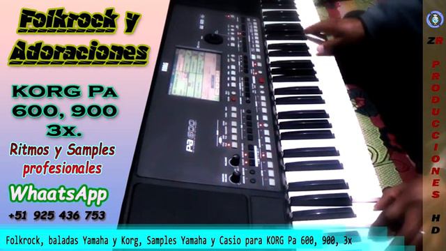 Folkrock 340, Baladas, samples de Yamaha y Casio para korg Pa600, 900, 3X HD смотреть онлайн