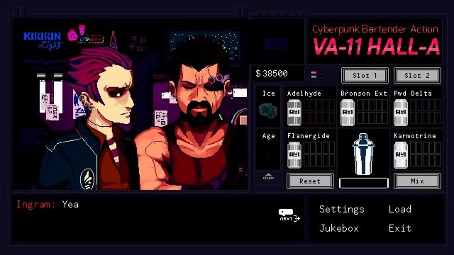 VA-11 HALL-A: Cyberpunk Bartender Action -32- Jamie's procedure and Alma's advice смотреть онлайн