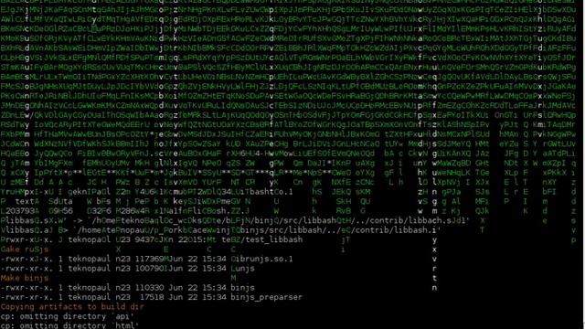 /bin/js implementation of the classic matrix screensaver смотреть онлайн