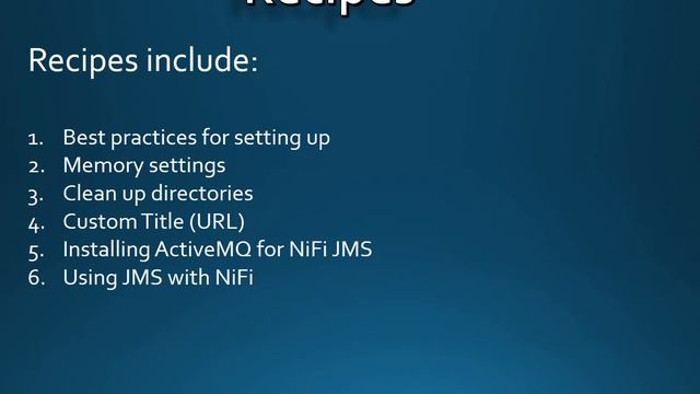 NiFi Cookbook Intro смотреть онлайн