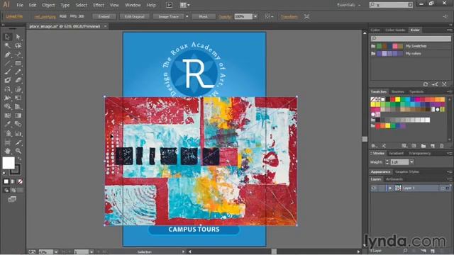 Урок 90. Перемещение фотографий в Adobe Illustrator. Полный курс обучение с нуля смотреть онлайн