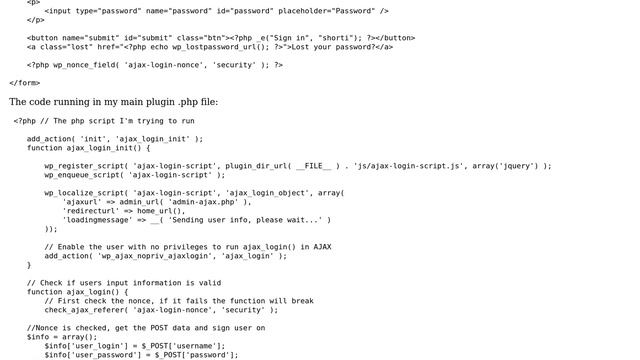 Wordpress: Constructing a custom login form using ajax смотреть онлайн
