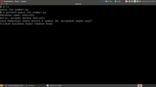 Membuat Game Tebak Angka dengan Python3 #8 смотреть онлайн