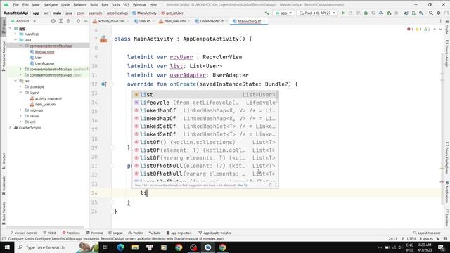 Retrofit call api hiển thị dữ liệu lên RecyclerView [ Android Kotlin ] смотреть онлайн