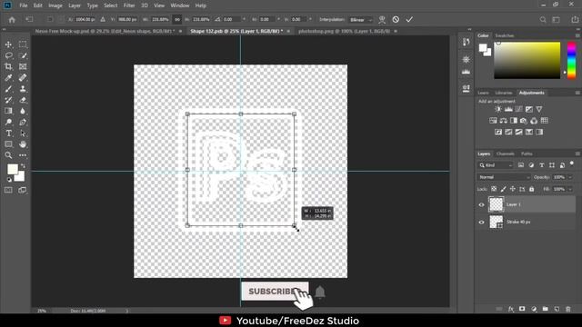 Neon Logo Mockup Download FREE PSD | Neon Text | Photoshop Tutorials | FreeDez Studio смотреть онлайн