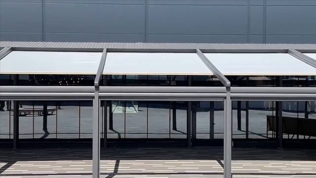 Автоматизированная пергола Decolife (терраса Kazan Mall) смотреть онлайн