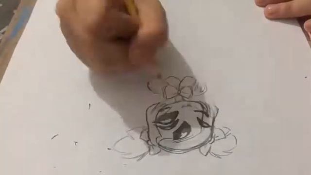Dibujo Sketch Muffet y su mascota (Undertale) смотреть онлайн