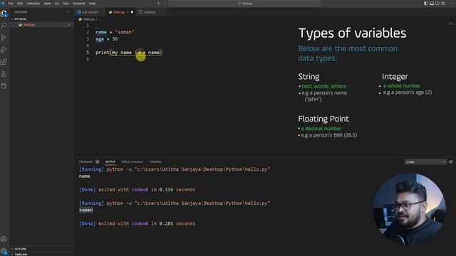 Variables & More #3 - Complete Python Course Sinhala 2023 смотреть онлайн