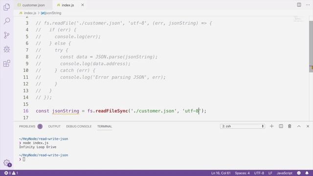 Read/Write JSON Files with Node.js смотреть онлайн