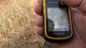 Общий обзор меню. Начало работы с Garmin eTrex 10