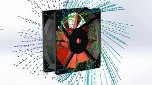 Solidworks Flow Simulation скорость потока воздуха