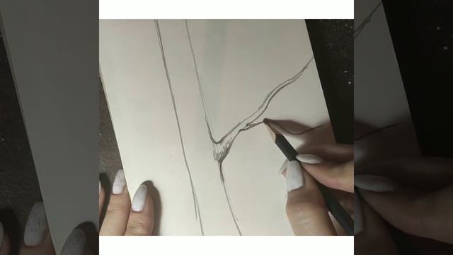 Учимся рисовать дерево. Дуб. 1 этап Построение смотреть онлайн