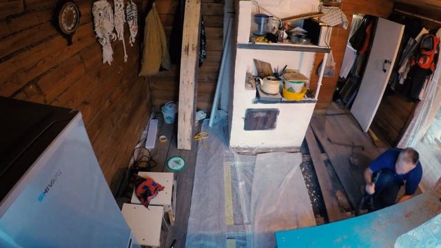 Переборка пола с парозащитой и минеральной ватой смотреть онлайн