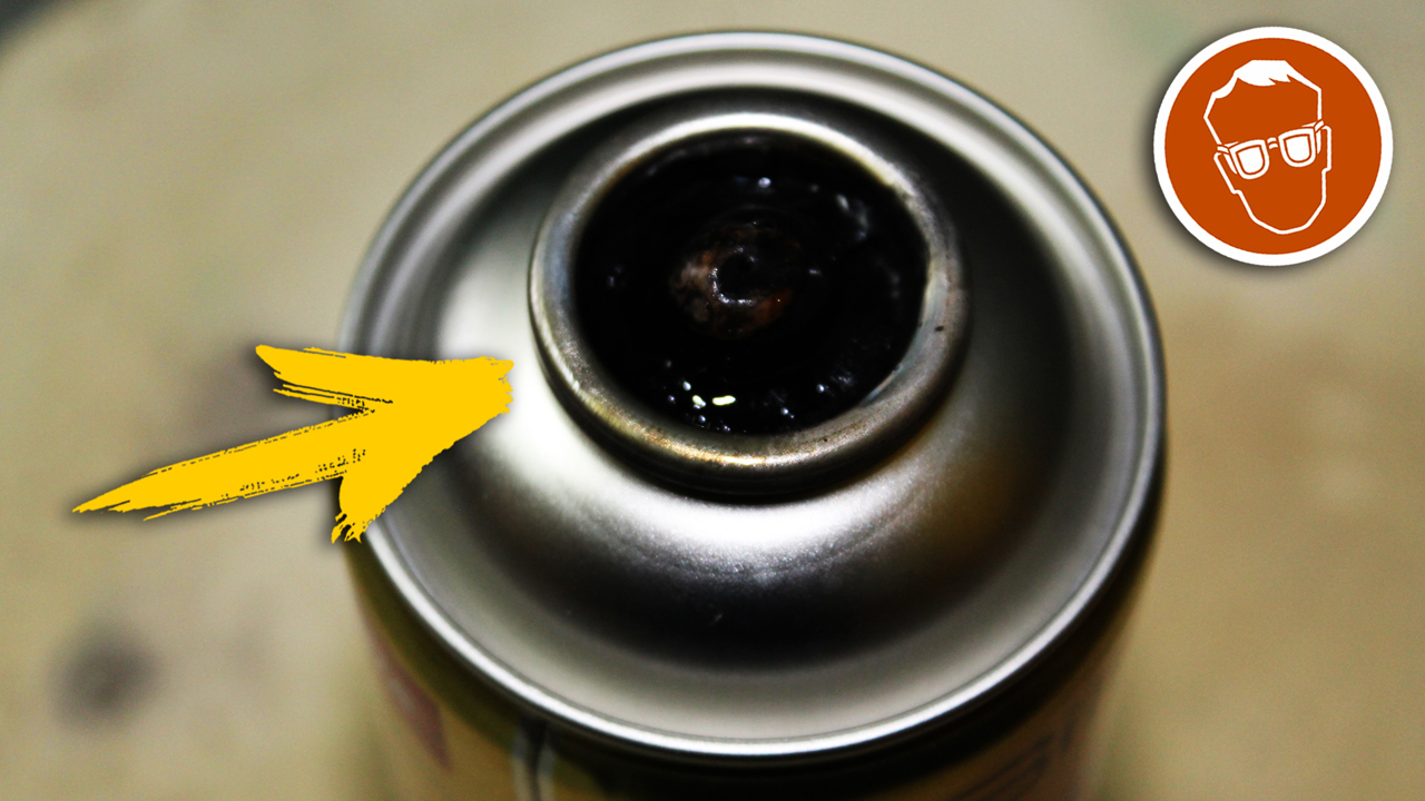 В конце БУМ, не нагревайте, пожалуйста, баллончик с краской!