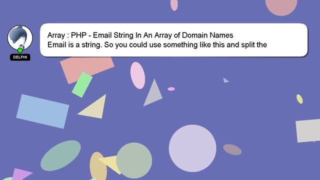 Array : PHP - Email String In An Array of Domain Names смотреть онлайн