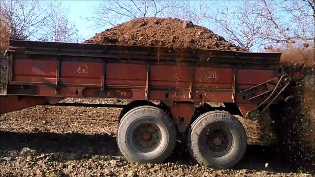 Story of a field- MTZ 82 + ROU-6 manure spreading 2015 смотреть онлайн
