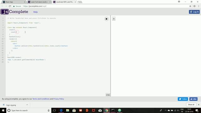 React Js : States and Events смотреть онлайн