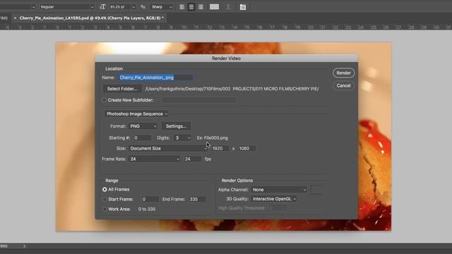 DART 101 Photoshop Animation Series: Export Image Sequences смотреть онлайн
