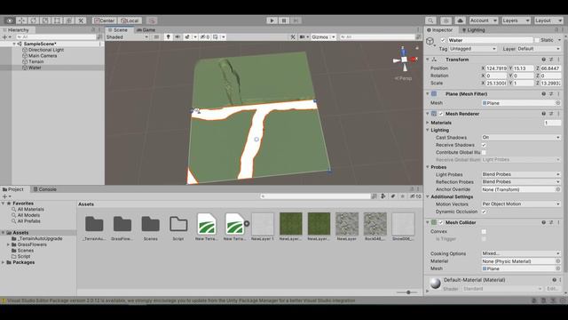 Как создать реки и озёра на вашем ландшафте в Unity! смотреть онлайн