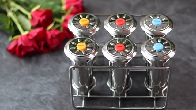 Ecozoi Stainless Steel Popsicle Molds Round Shape with Bamboo Sticks смотреть онлайн