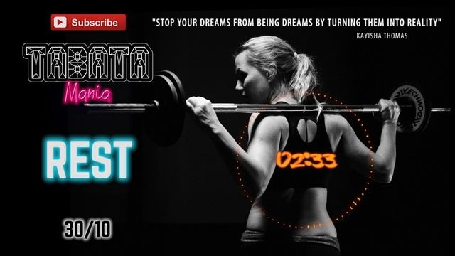 TABATA 30/10 - HiiT Workout music w/ TIMER -Tabata Mania смотреть онлайн