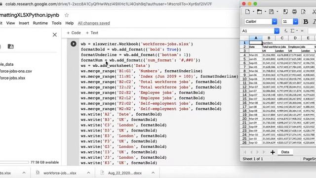 Introduction to Formatting Excel Files using Python (in Google Colab) смотреть онлайн