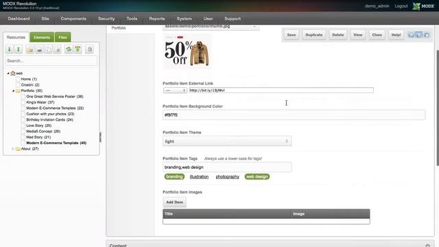 Crostini MODX - Adding a Portfolio Item смотреть онлайн