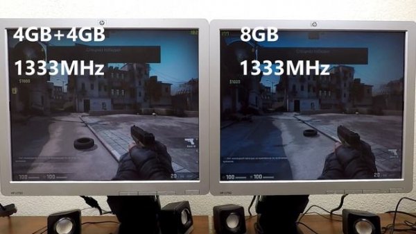 Тест сравнение ОЗУ (RAM) DDR3 1333/1600/1866 FPS TEST