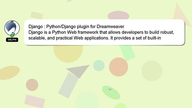 Django : Python/Django plugin for Dreamweaver смотреть онлайн