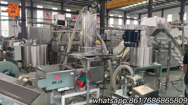 The complete set of bread crumb production line will testing before shipment смотреть онлайн