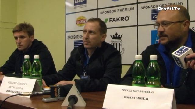 KKS Sandecja N.Sącz - MKS Pogoń Szczecin - konferencja prasowa 24.03.2012 смотреть онлайн
