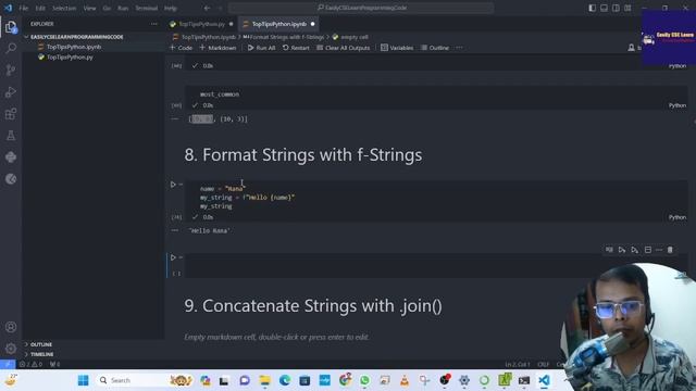 Python 11 Top Tips Tricks | f-string | Write Better Python Code смотреть онлайн