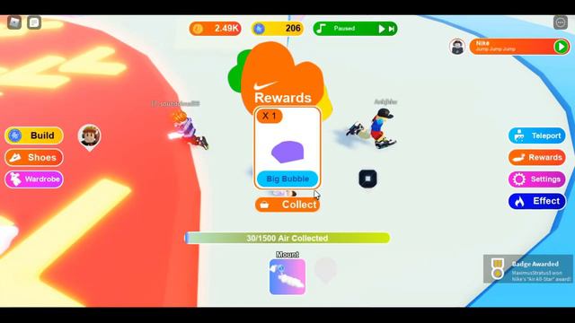 Event nikeland, ивент получаем nike cloud board, nike roblox, AIRTOPIA, nike AIRTOPIA смотреть онлайн