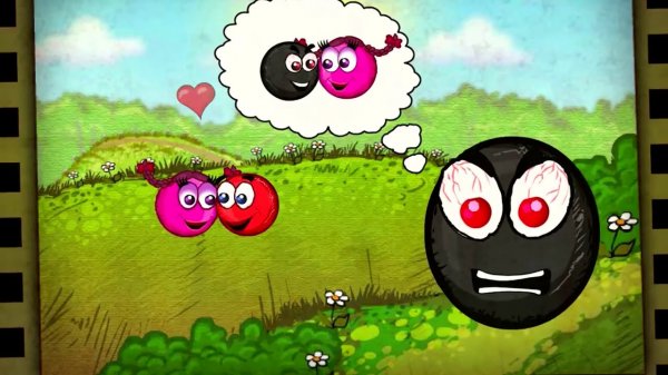 КРАСНЫЙ ШАР против ЧЕРНОГО ШАРА ФИНАЛ. БОСС. Похищение Любимой. Мультик про Red Ball 4