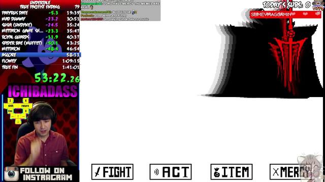 Undertale Speedrun, True Pacifist Ending 1:39:44, TOP 4 in the WORLD! смотреть онлайн