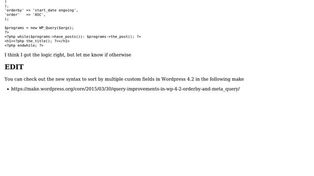 Wordpress: Order By Multiple Meta Fields (3 Solutions!!) смотреть онлайн