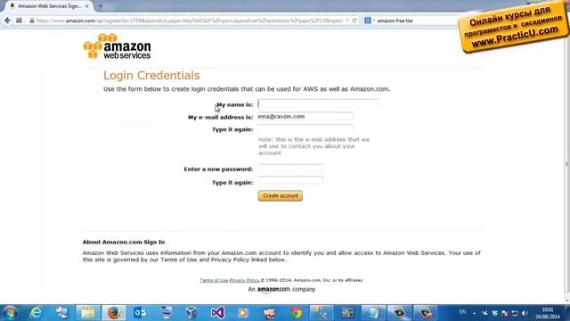 Создание бесплатной виртуальной машины на Amazon.com смотреть онлайн