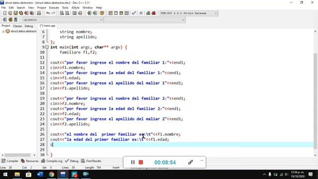 Ejemplo De TDA C++ смотреть онлайн