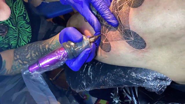 Metatron’s Cube Dotwork Tattoo Timelapse By Humo Maya - Cosmic Wizard Tattoo. (Brooklyn - NY)