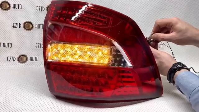 LED светодиодные фонари Лада Гранта LADA красно белые смотреть онлайн