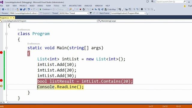 Contains Method in C# List || contains method in list using C# смотреть онлайн