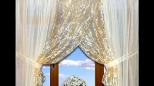Несколько вариантов тюлевых занавесок. Красивая тюль на кухню. Фото