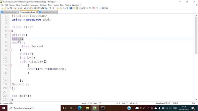 Nested Class in C++ with Example | Inner Class in C++ | Nested Class in CPP | Inner Class in CPP смотреть онлайн