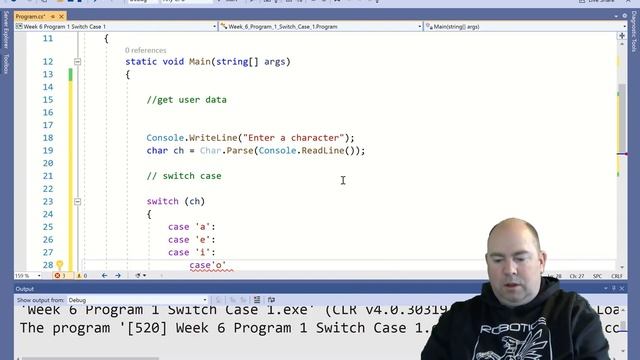 ERT207 Week 6 Program 2 switch case multiple conditions смотреть онлайн