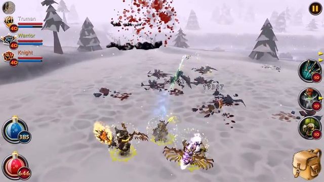 Elements Epic Heroes - Winter Map 40 lv Gameplay 2015 смотреть онлайн