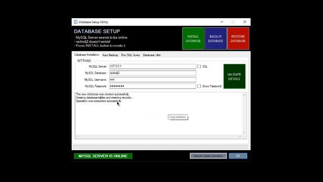 RadioDJ database setup смотреть онлайн