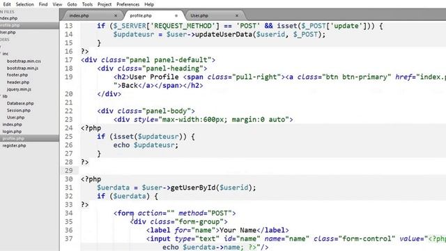 Login/Registration system with PHP OOP, PDO & Bootstrap (বাংলা) - Update User Profile смотреть онлайн