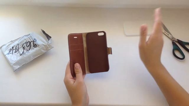 РАСПАКОВКА ПОСЫЛКИ - Кожаный чехол книжка для iPhone 5/5S смотреть онлайн
