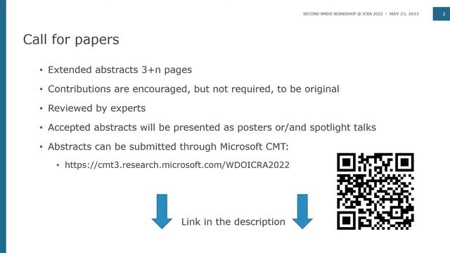 RMDO2022: Call for Papers смотреть онлайн