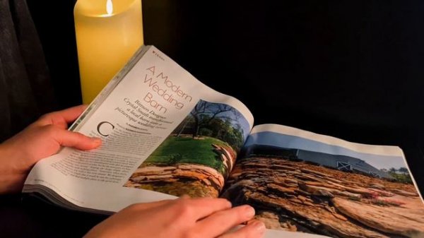 ASMR Листание журнала / Близкий шепот /асмр/ looking through a magazine, soft spoken + paper sounds